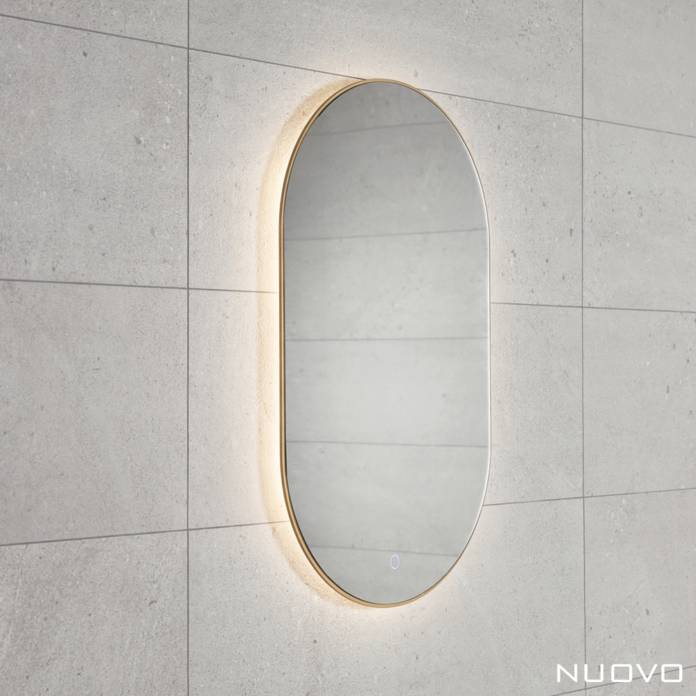 [누오보] 아크 슬림 LED 직타원형 거울 550